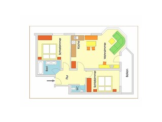 Appartement Fiss Grondplan 12