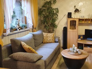 Gemütliche Couch im Wohnbereich