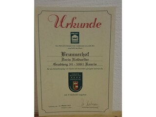 höchstmögliche Auszeichnung