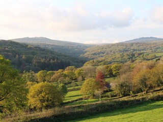View of Walkham Valley Cottages from above