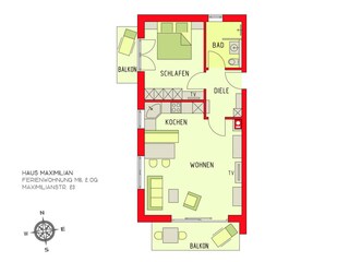 Grundriss Wohnung M6