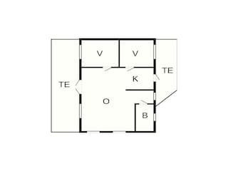 Vakantiehuis Ambjörnarp Grondplan 17