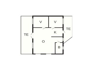 Vakantiehuis Ambjörnarp Grondplan 6