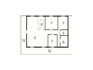 Casa per le vacanze Løkken Pianta del piano 42