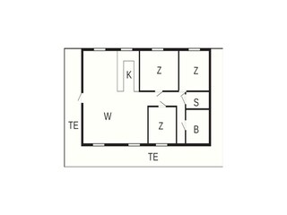 Vakantiehuis Løkken Grondplan 27