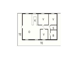 Vakantiehuis Løkken Grondplan 28