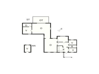 Vakantiehuis Glyngøre Grondplan 27