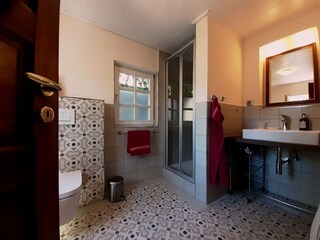 Neues Bad mit Dusche  im Erdgeschoss