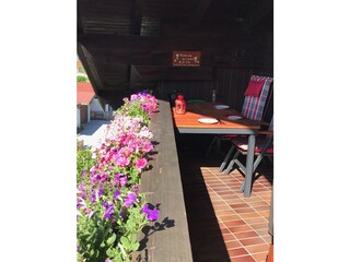 Balkon im Sommer