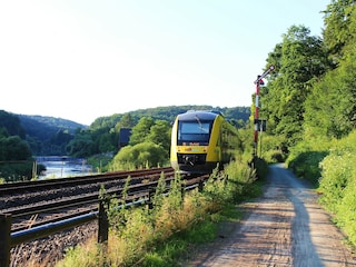 Ankunft in Fürfurt Bahnhof 200m