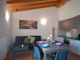 Wohnzimmer mit Küchenzeil