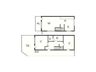 Vakantiehuis Wendtorf Grondplan 16