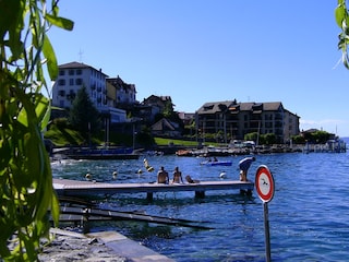 Blick aufs Haus vom Strand aus