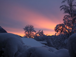 Sonnenaufgang am Almhüttenweg