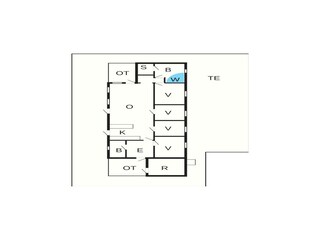 Vakantiehuis Saltum Grondplan 6