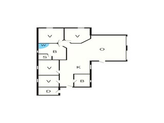 Vakantiehuis Virksund Grondplan 28