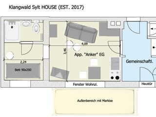 Appartamento Westerland Pianta del piano 37