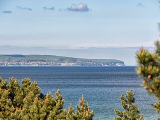 Blick auf Sassnitz und den Beginn der Kreideküste