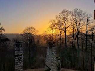 Sonnenaufgang Burg Gräfenstein