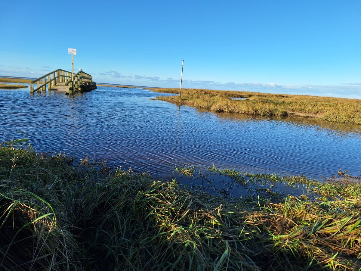 Sturmflut am Südstrand