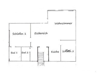 Grundriss Ferienwohnung Bergblick