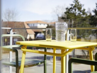 möblierter Balkon - Südseite