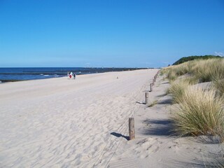 Strand in Zempin mit Blick zum Streckelsberg