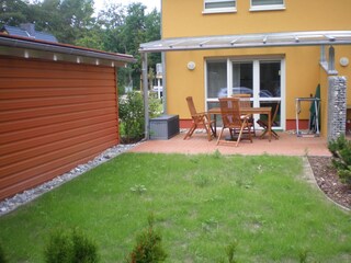 Ferienhaus mit teilüberdachter Terrasse