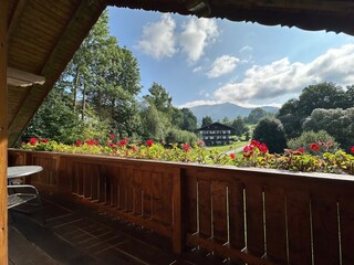 Großer Balkon mit Osserblick