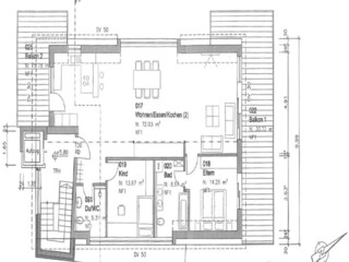 Floor plan (change: 2 double bedrooms)