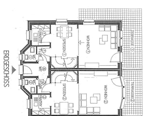 Haus Austernfischer I, Grundriss Wohnung 1 + 2