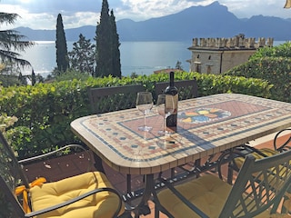 Traumhaften Blick von der Terrasse