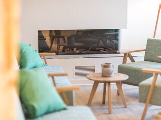 Kamin im Aufenthaltsraum