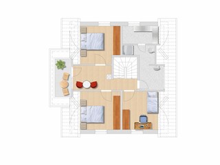Haus Pinne Obergeschoss