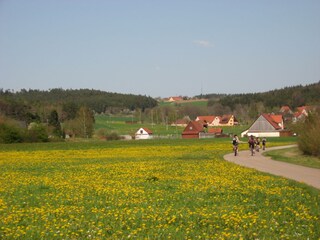 Botzenweiler, surrounded by the beautiful cycling paths.