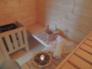 Blick in die Sauna