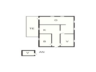 Vakantiehuis Eskebjerg Grondplan 4