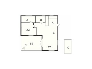 Vakantiehuis Hejlsminde Grondplan 22