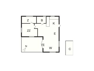Holiday house Hejlsminde Floor Plan 2