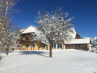 Gartenansicht Winter