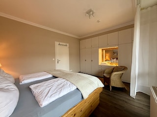 Viel Stauraum, Verdunklung vorhanden