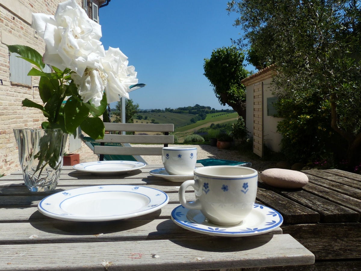 weitere private Terrasse für Frühstück am morgen