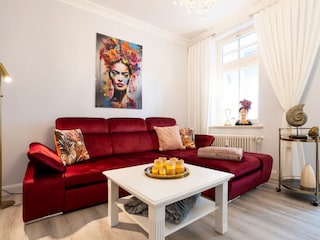 Couch und Möglichkeit der Aufbettung