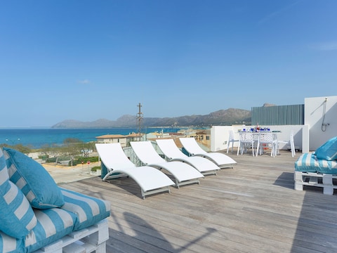 Ferienhaus mit Meerblick und Terrasse Son Serra