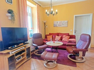 Comfortable seating area in the living room