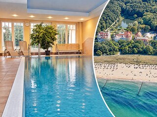Das Dünenschloss: mit eigenem Pool und direkt am Strand