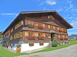 Allgäu idyll with typical houses like the Heimatmuseum