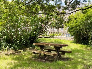 Garten gegenüber dem Schloss