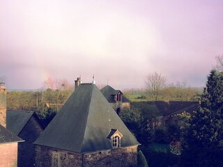 Over the roofs of the château