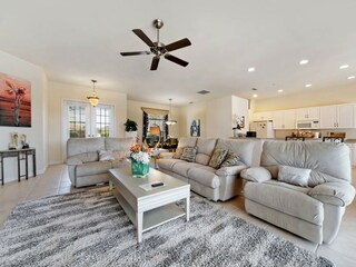 living area  of the holiday home in Cape Coral, FL